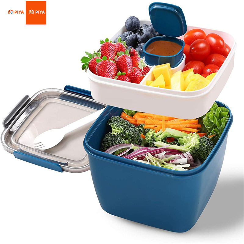 Salad Container Jar - Recipiente de almoço de salada portátil