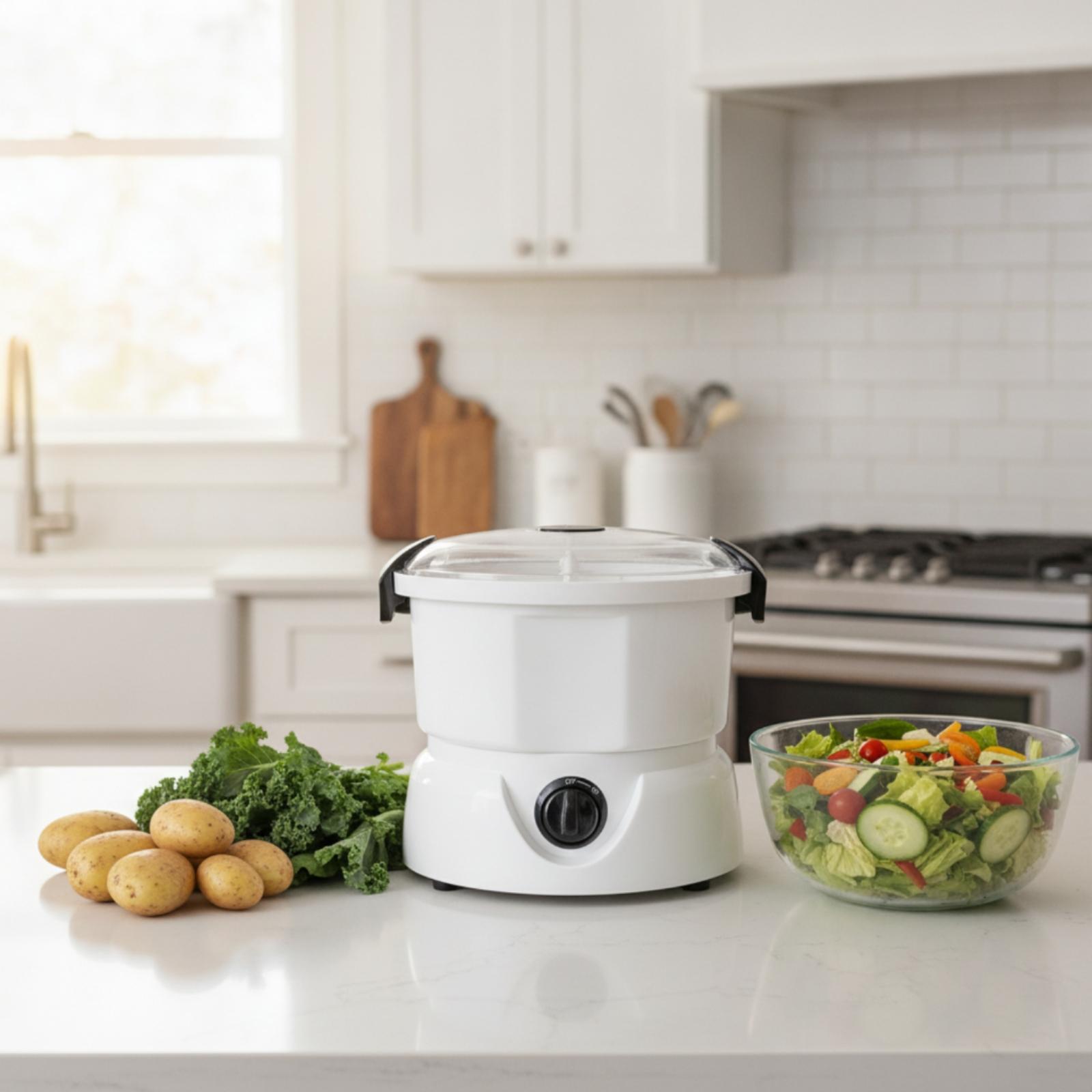 Meal Prep With Potatoes - Máquina Automática de Descascar Batatas Compacta