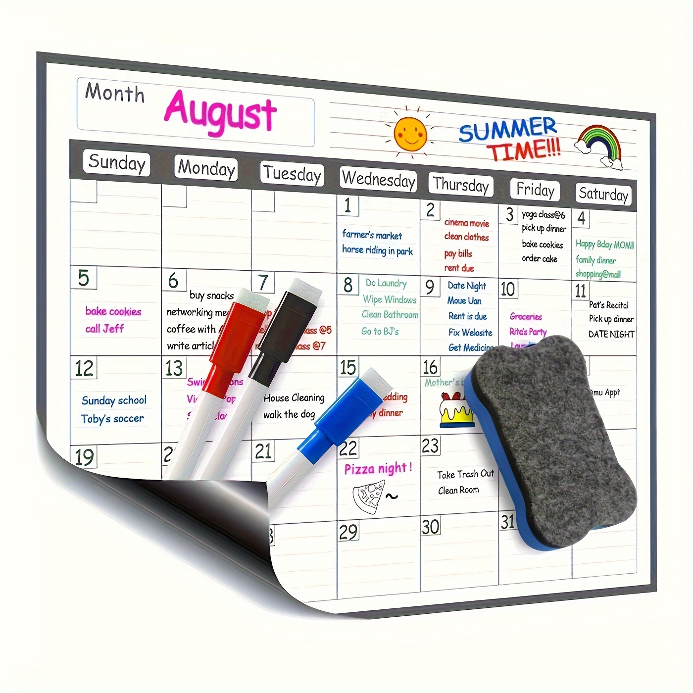 Meal Plan Notepad - O planejador de calendário de geladeira
