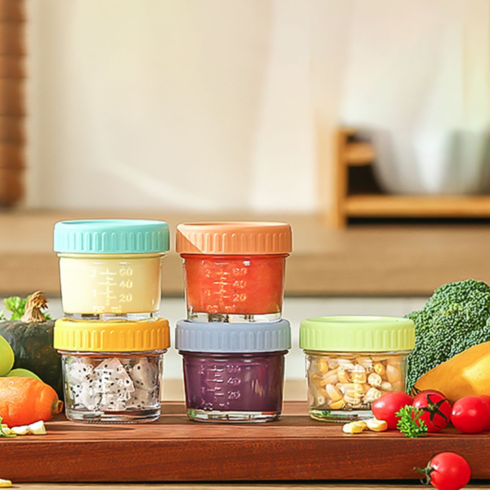 Salad Container Jar - Frasco de vidro para comida de