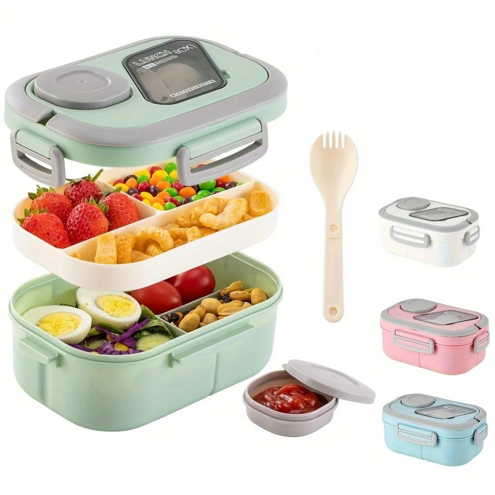 Salad Container Jar - Lancheira bento recipiente de salada, tigela