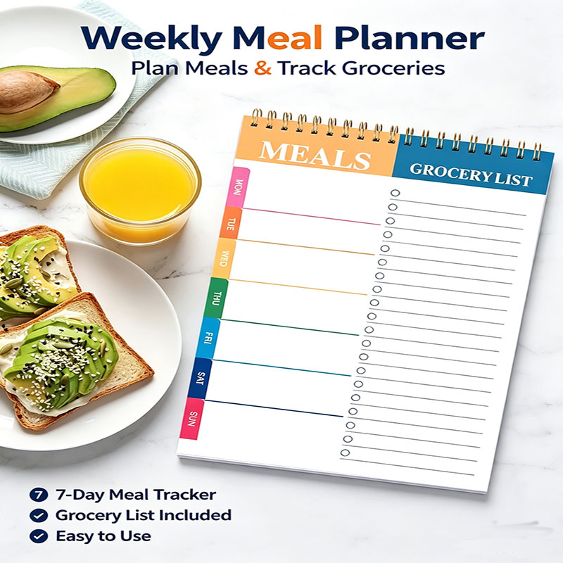 Meal Plan Notepad - Bloco de Notas para Planejamento Semanal