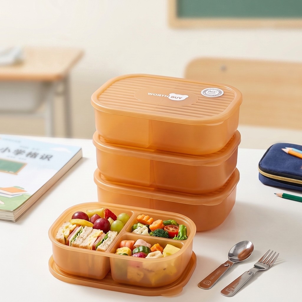 Meal Prep Japanese Food - Caixa de Almoço Plástica Japonesa para