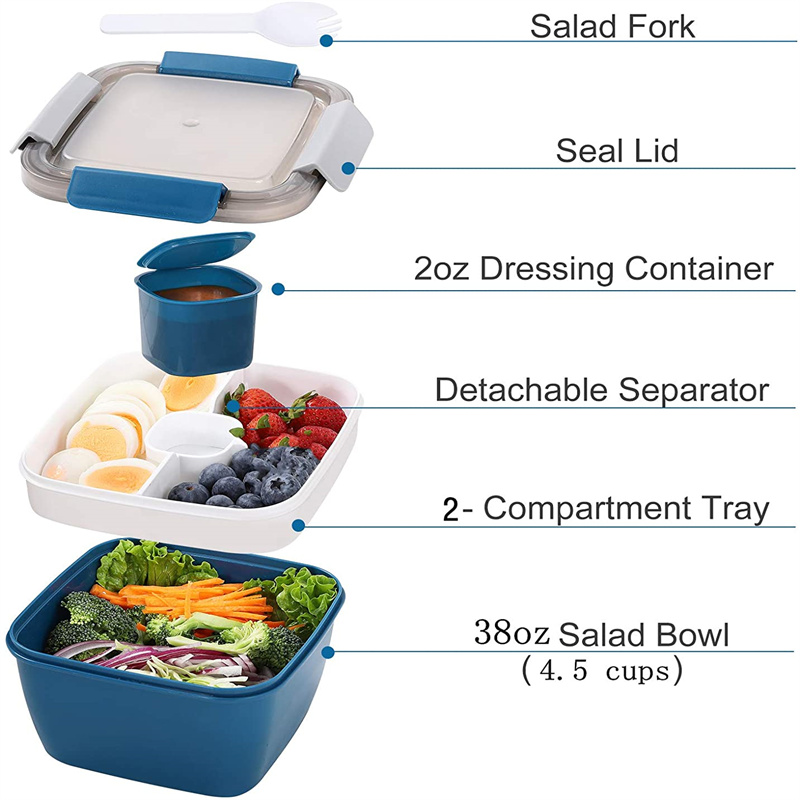 Recipiente de almoço de salada - Salad Container Jar avaliação e preço