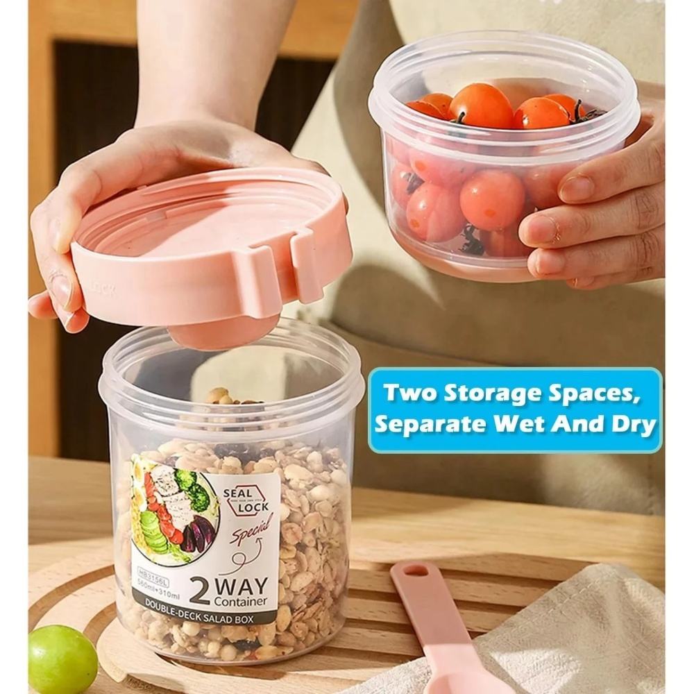 Copo de salada portátil copo d - Salad Container Jar avaliação e preço