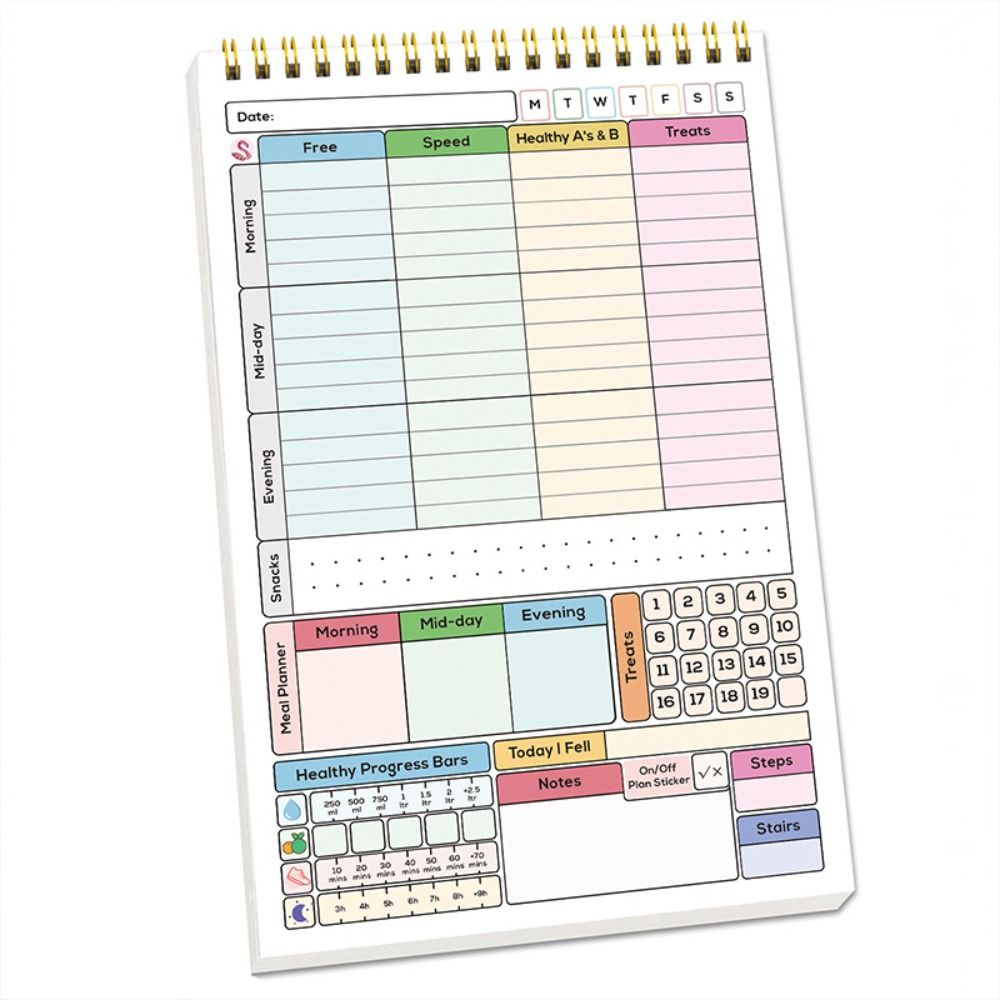 Novo Caderno Planejador Diário - Meal Plan Notepad avaliação e preço