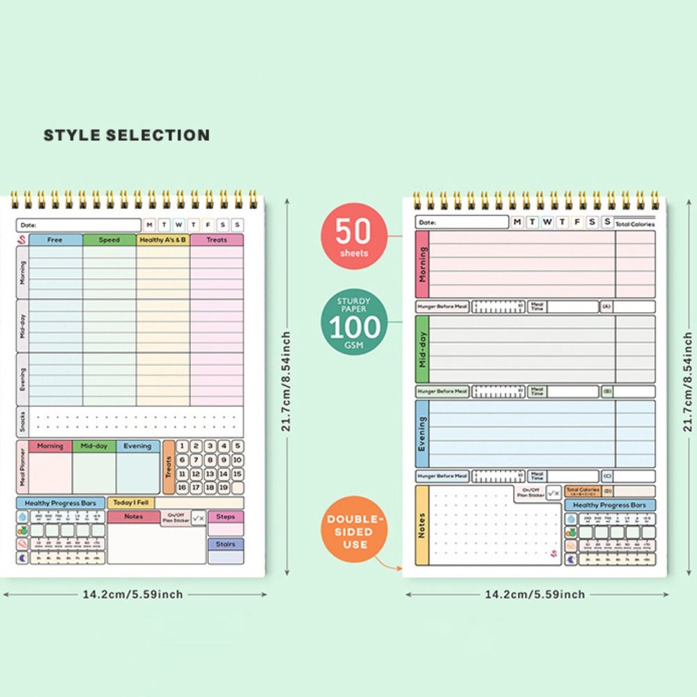 Novo Caderno Planejador Diário - Meal Plan Notepad avaliação e preço