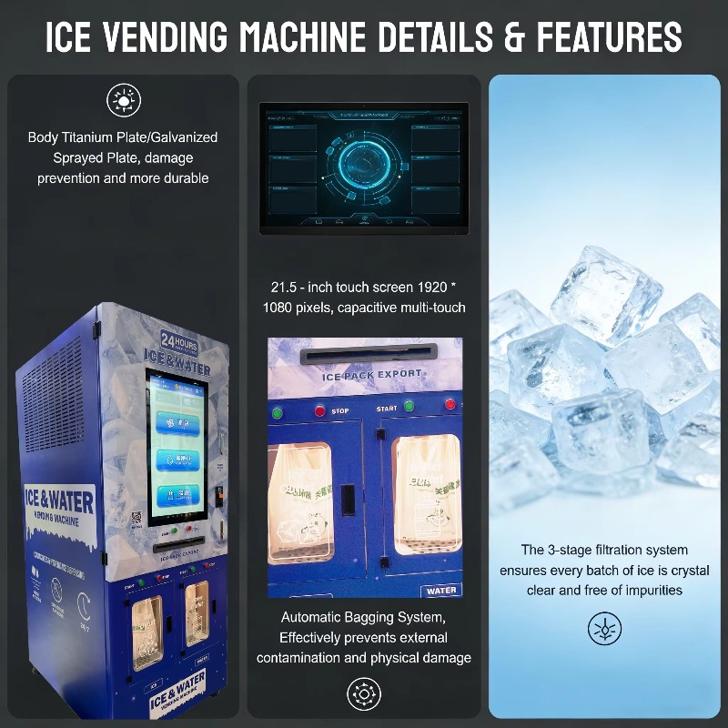Máquinas de Gelo Personalizada - Meal Prep Vending Machine avaliação e preço