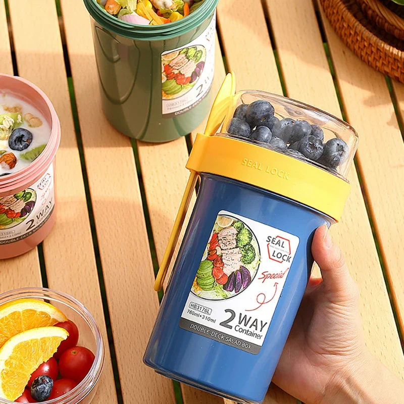 Bento lancheira salada aveia c - Salad Container Jar avaliação e preço