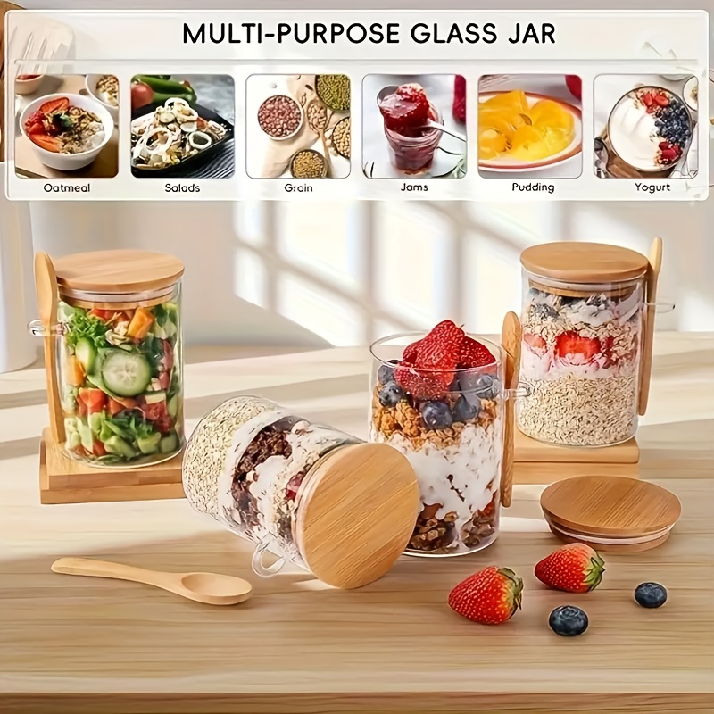 Conjunto de Copos de Vidro par - Salad Container Jar avaliação e preço