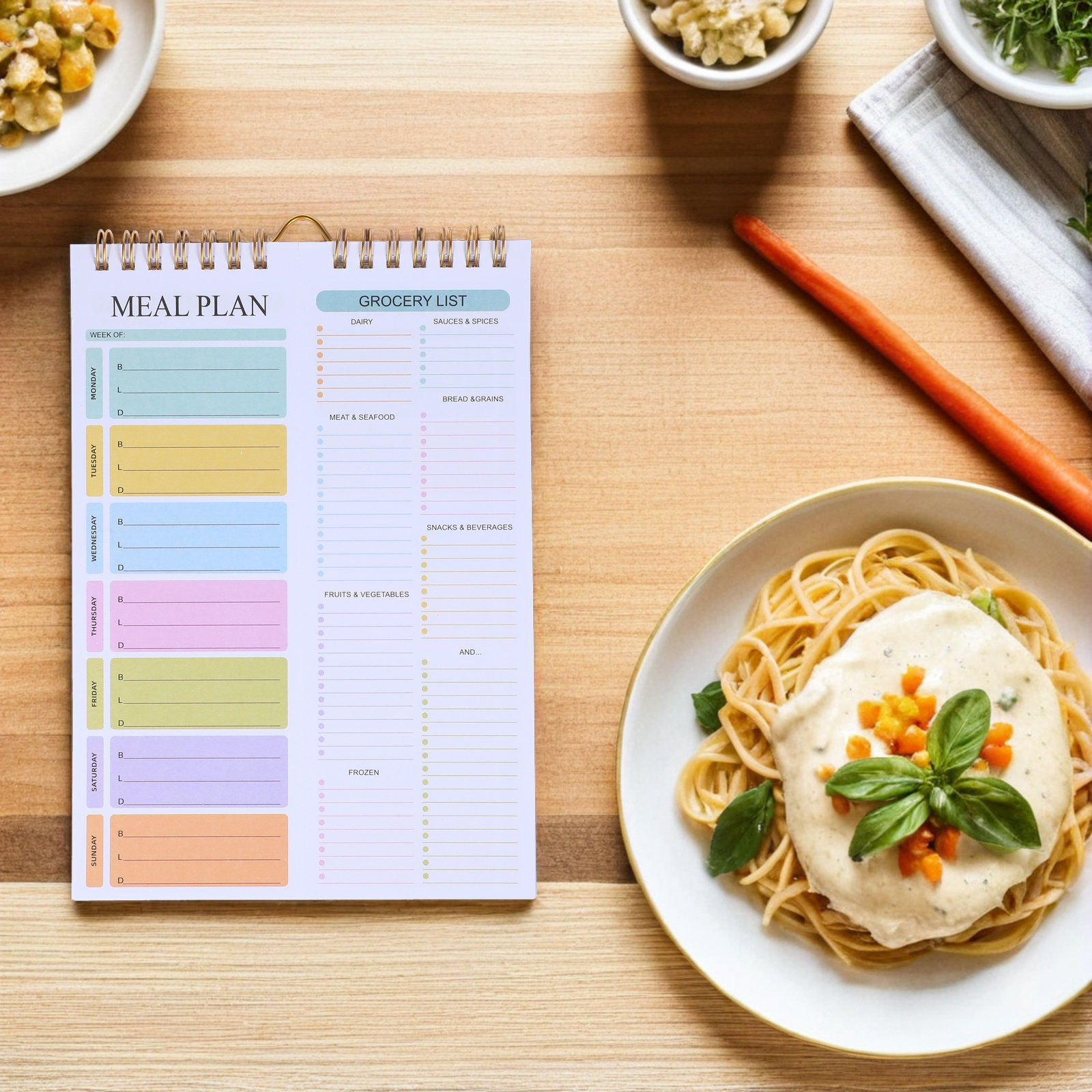Caderno Planejador Semanal de  - Meal Plan Notepad avaliação e preço