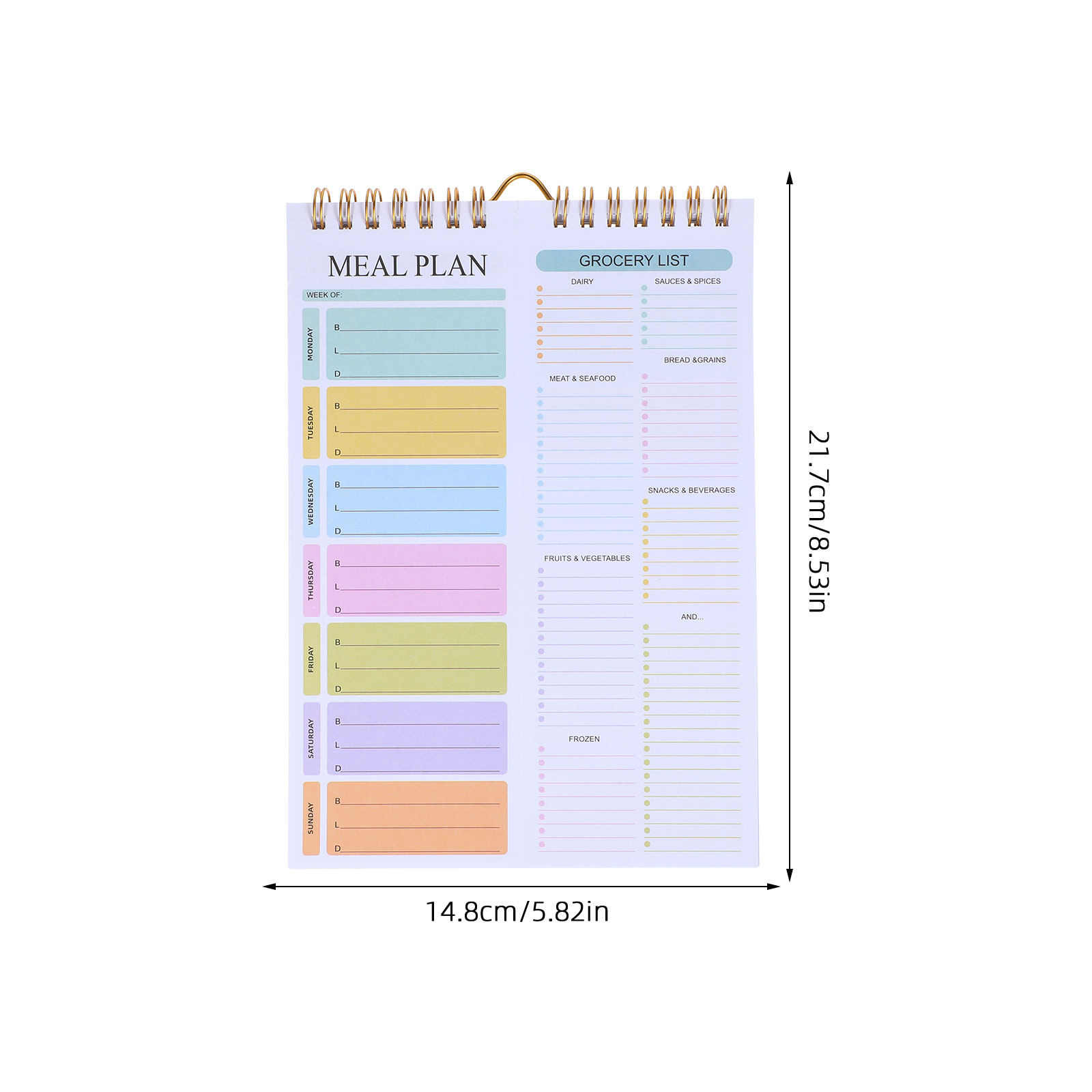 Caderno Planejador de Refeiçõe - Meal Plan Notepad avaliação e preço