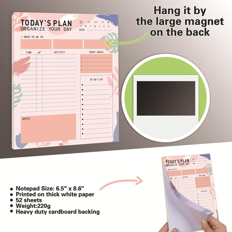 Bloco de notas magnético diári - Meal Plan Notepad avaliação e preço