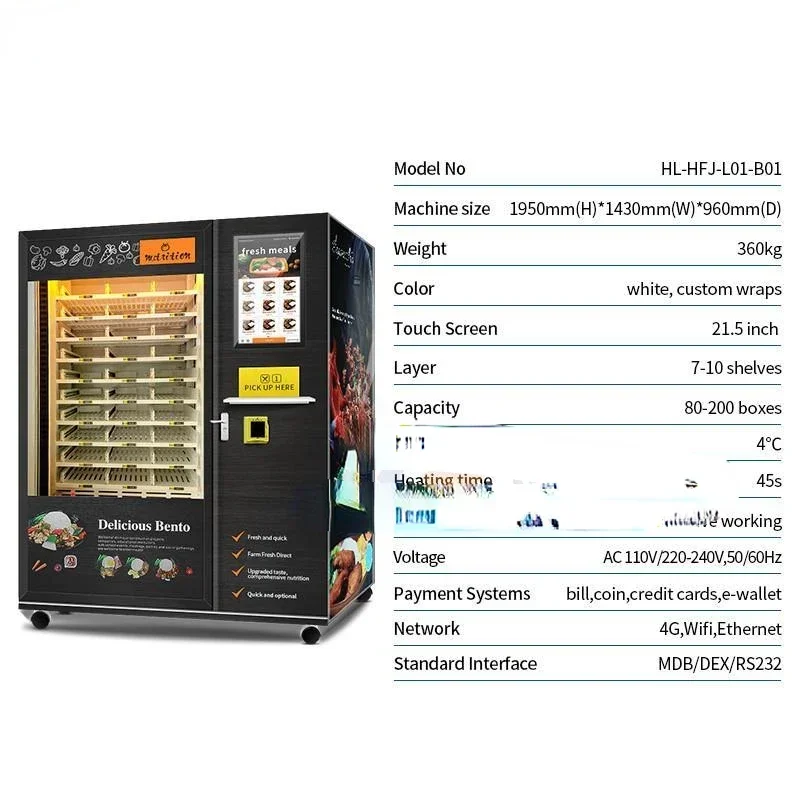 Máquina de Venda Automática de - Meal Prep Vending Machine avaliação e preço